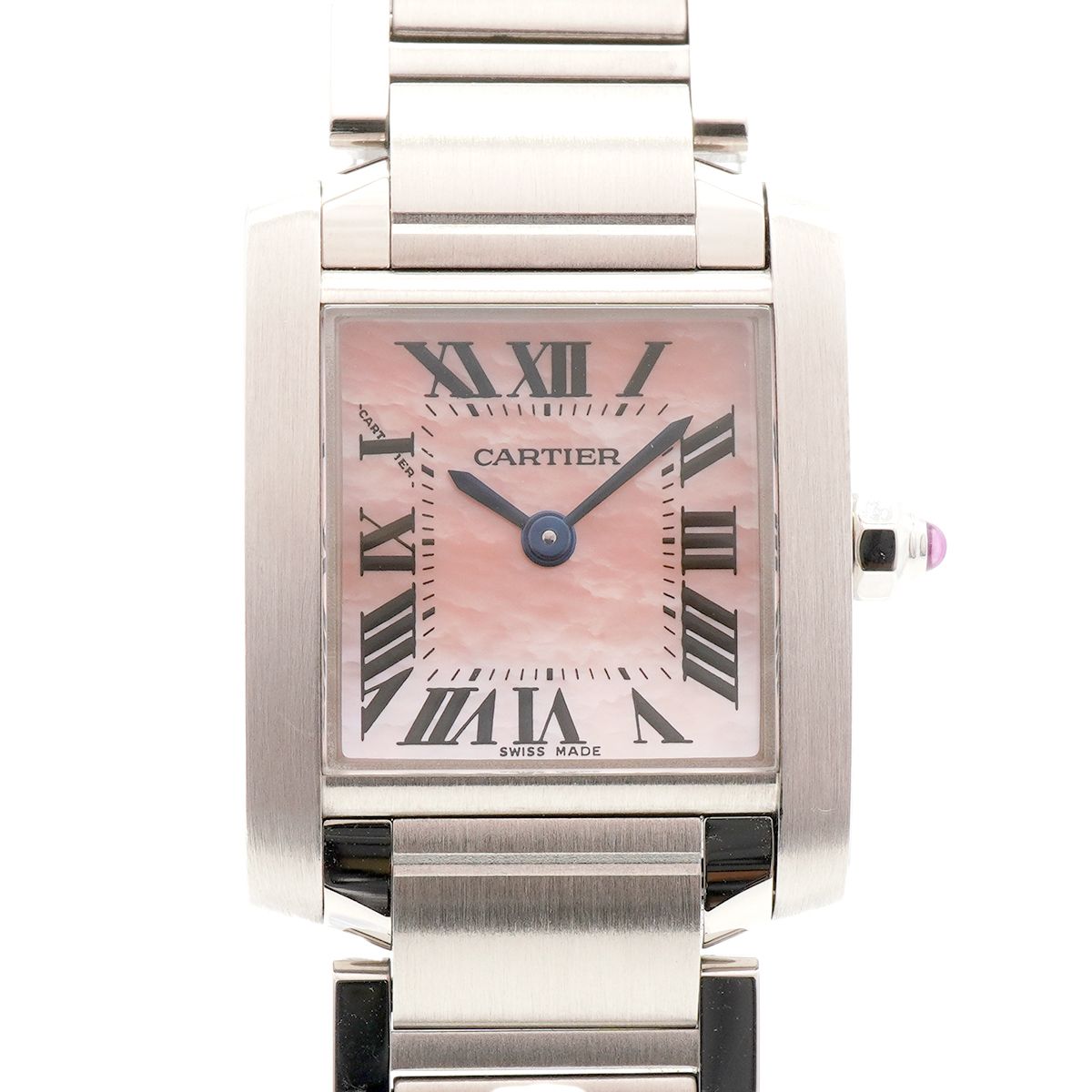 Cartier Tank Francaise SM Pink Dial Watch