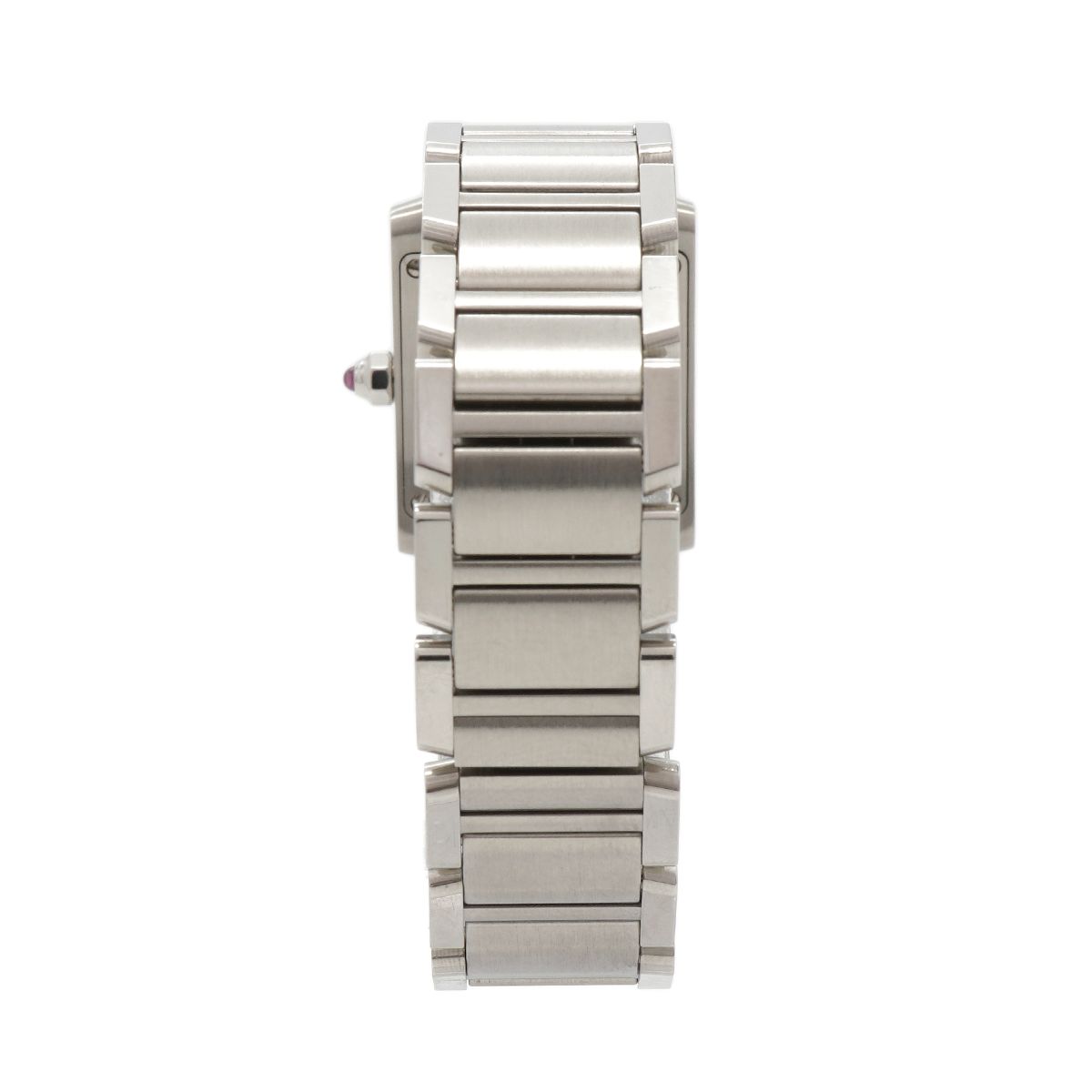 Cartier Tank Francaise SM Pink Dial Watch — view 7