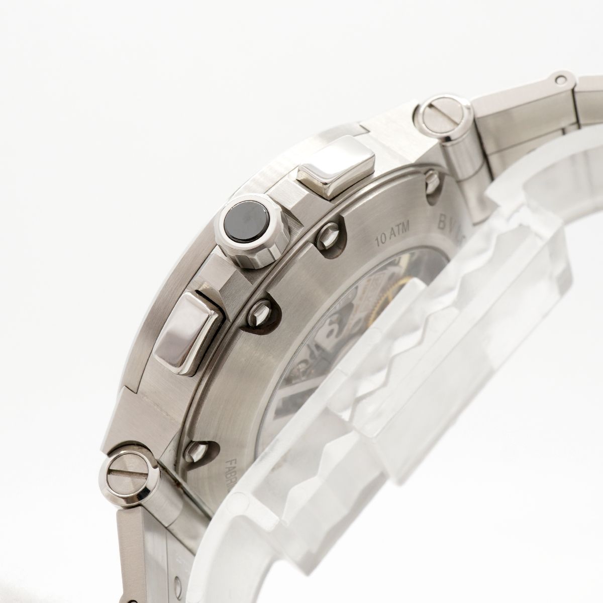 Bvlgari Diagono Velocissimo Chronograph Black Dial Watch — view 8