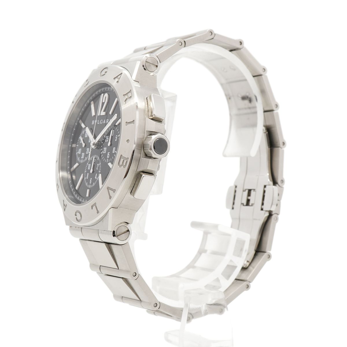 Bvlgari Diagono Velocissimo Chronograph Black Dial Watch — view 2