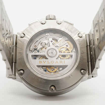 Bvlgari Diagono Velocissimo Chronograph Black Dial Watch — view 5