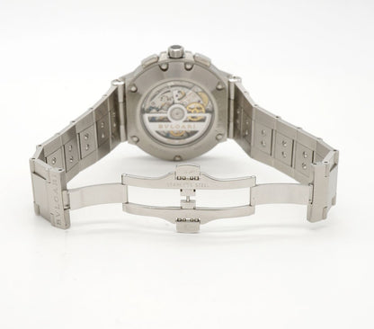Bvlgari Diagono Velocissimo Chronograph Black Dial Watch — view 4
