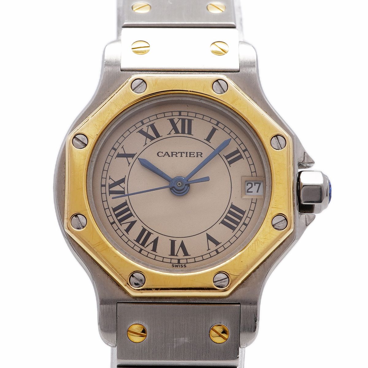 Cartier Santos Octagon SM Beige Dial Watch