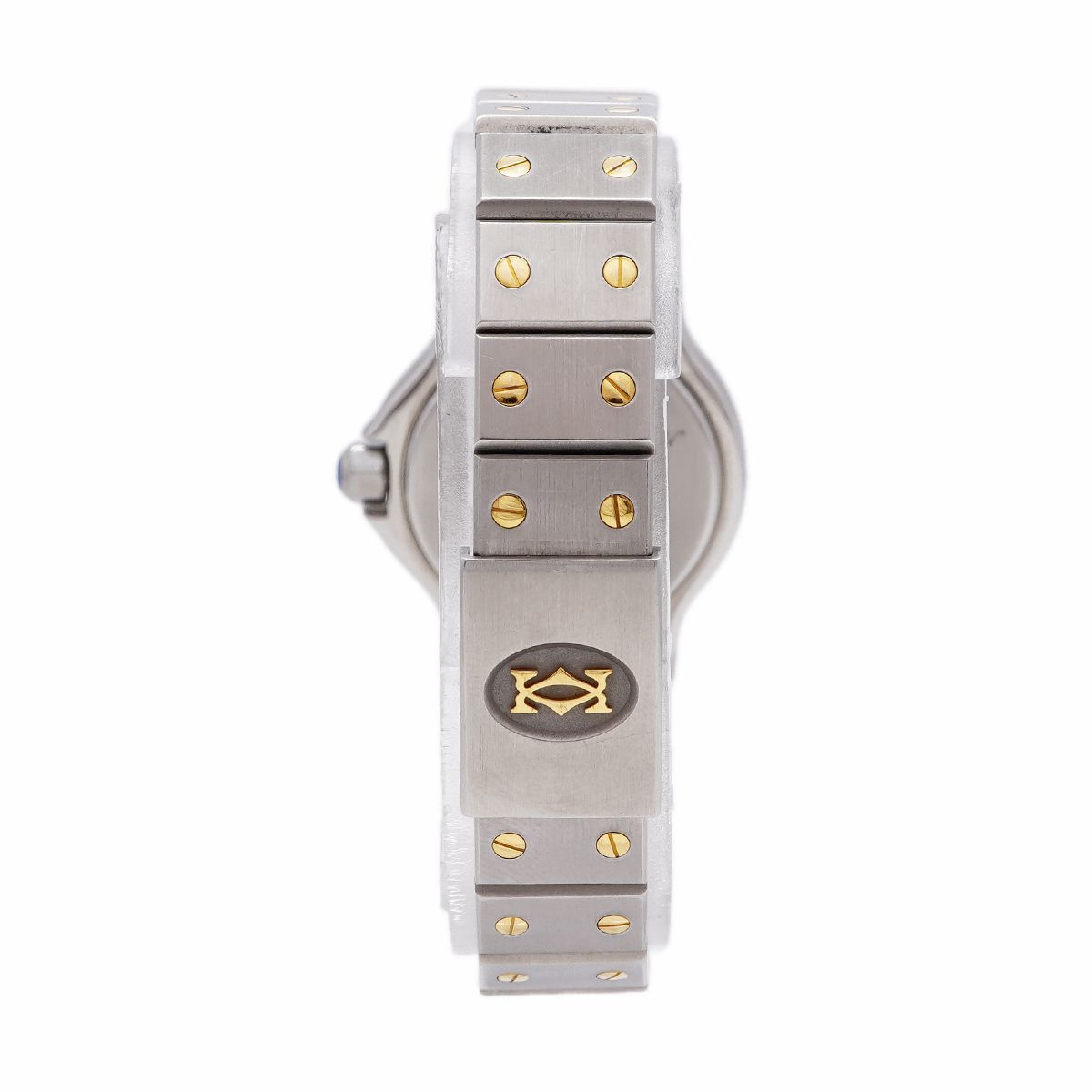 Cartier Santos Octagon SM Beige Dial Watch — view 8