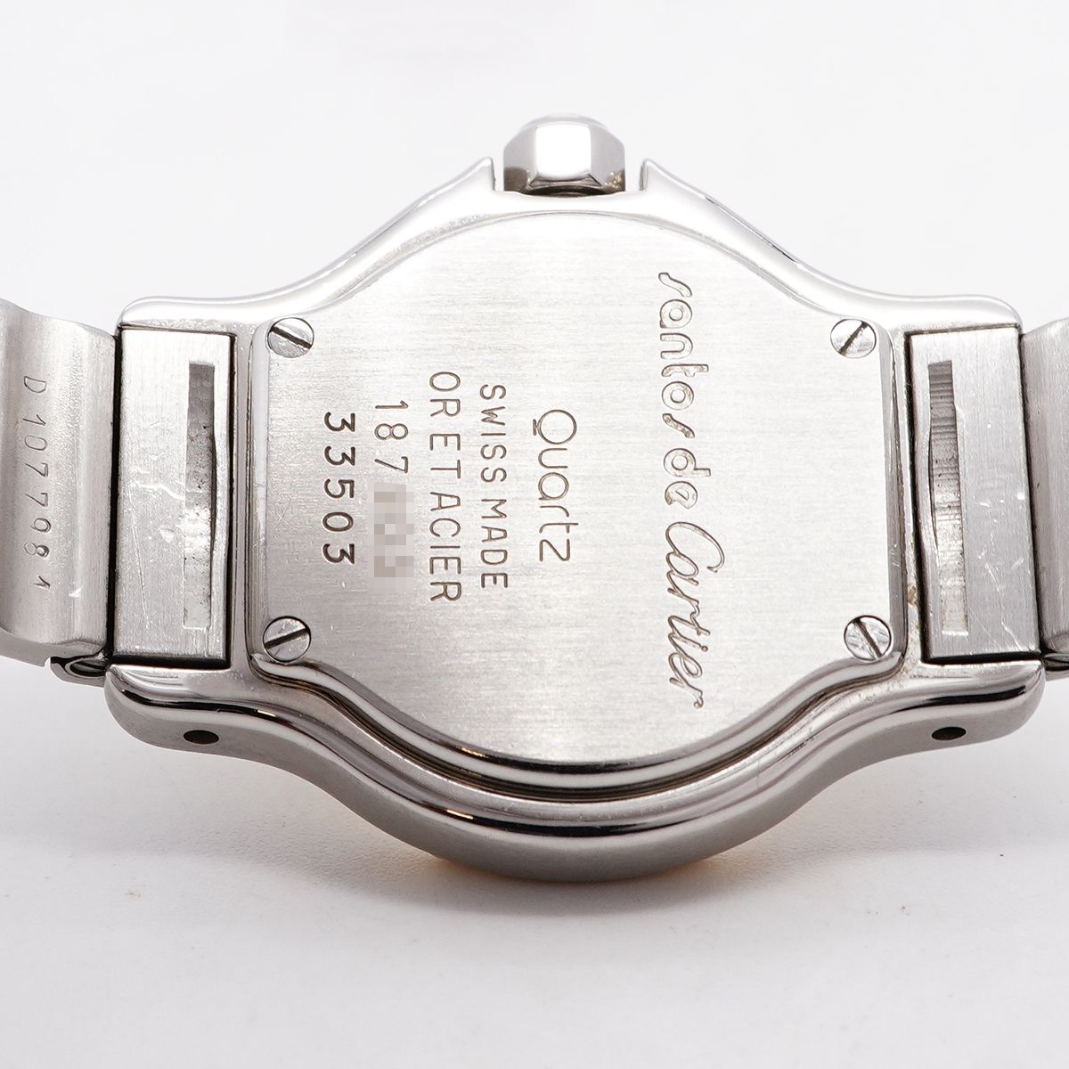 Cartier Santos Octagon SM Beige Dial Watch — view 5