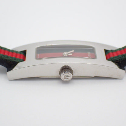 Gucci L Bracelet Watch Sherry Line Quartz Nylon Strap — view 6