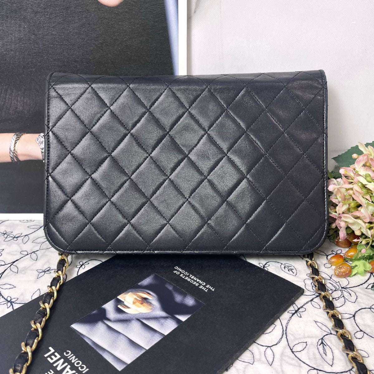 Chanel Quilted Full Flap Vintage Shoulder Bag — view 4