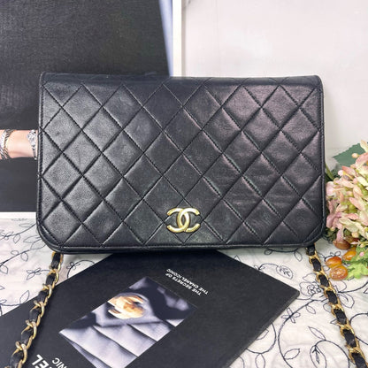 Chanel Quilted Full Flap Vintage Shoulder Bag — view 3