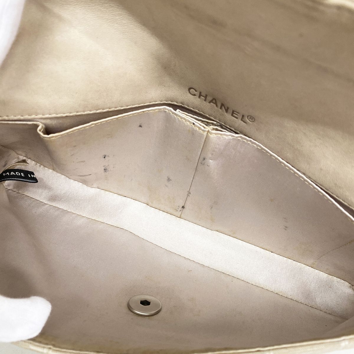 Chanel Shoulder Bag New Travel Nylon Beige Silver — view 4