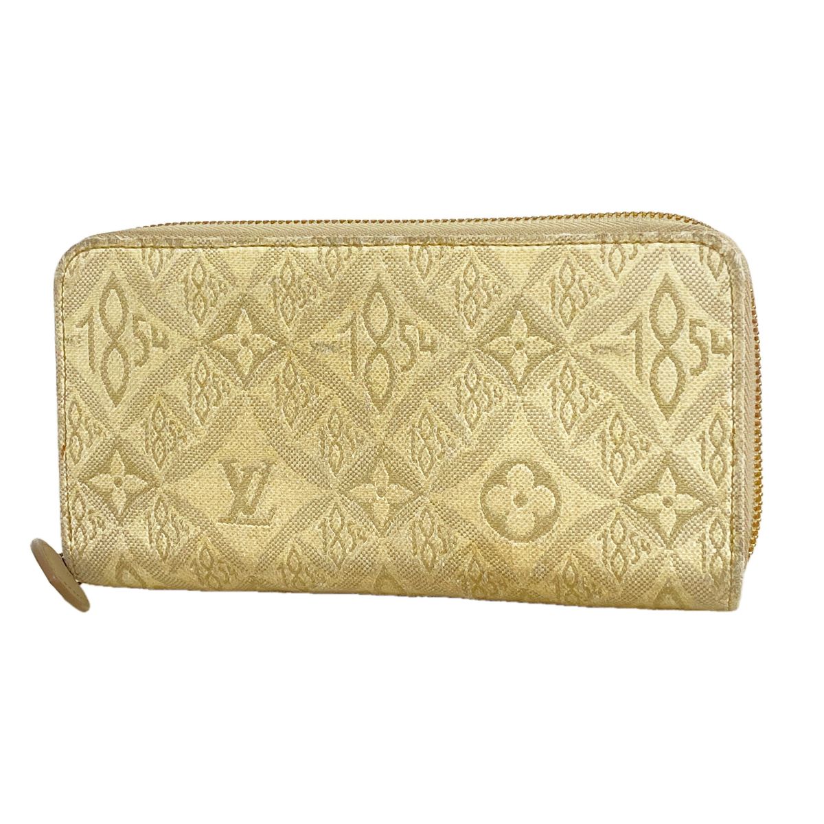 Louis Vuitton Wallet Monogram Jacquard Zippy Since White Gray