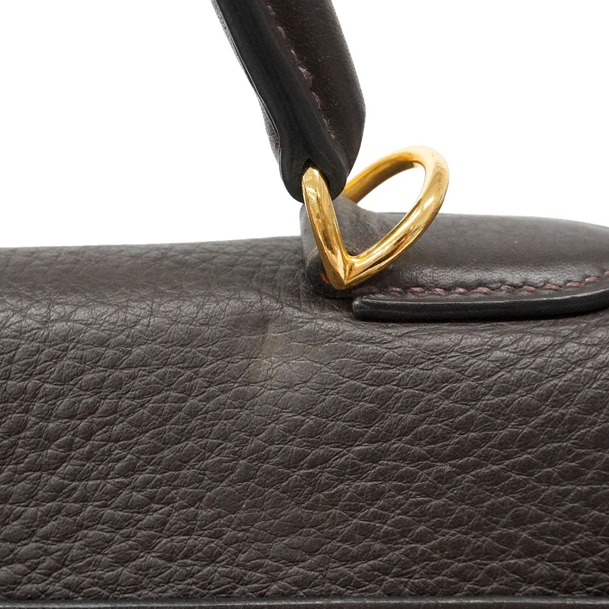 Hermes Handbag Kelly 35 Togo Ebene Gold — view 8