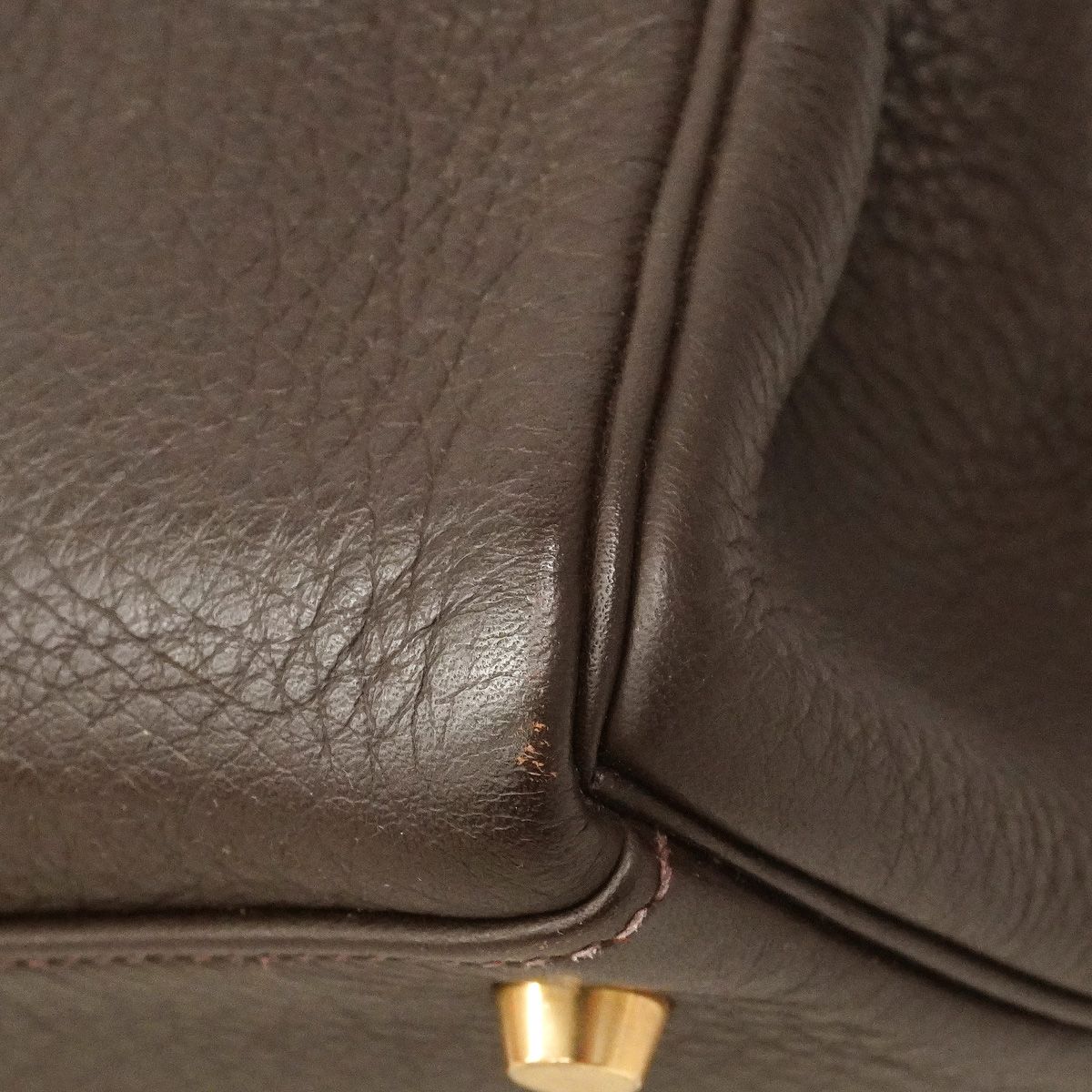 Hermes Handbag Kelly 35 Togo Ebene Gold — view 6
