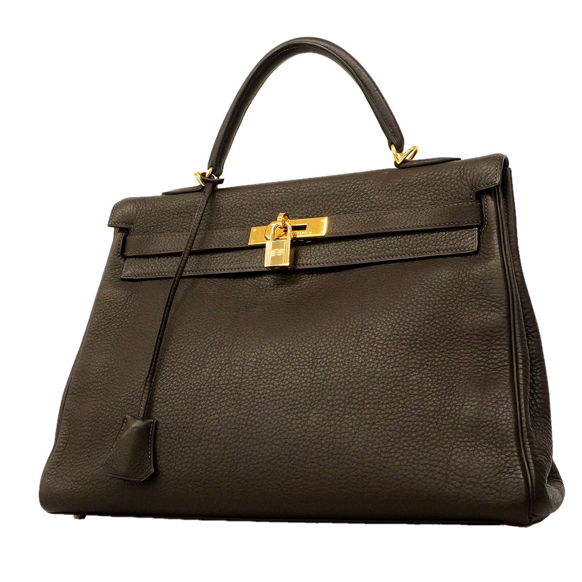 Hermes Handbag Kelly 35 Togo Ebene Gold