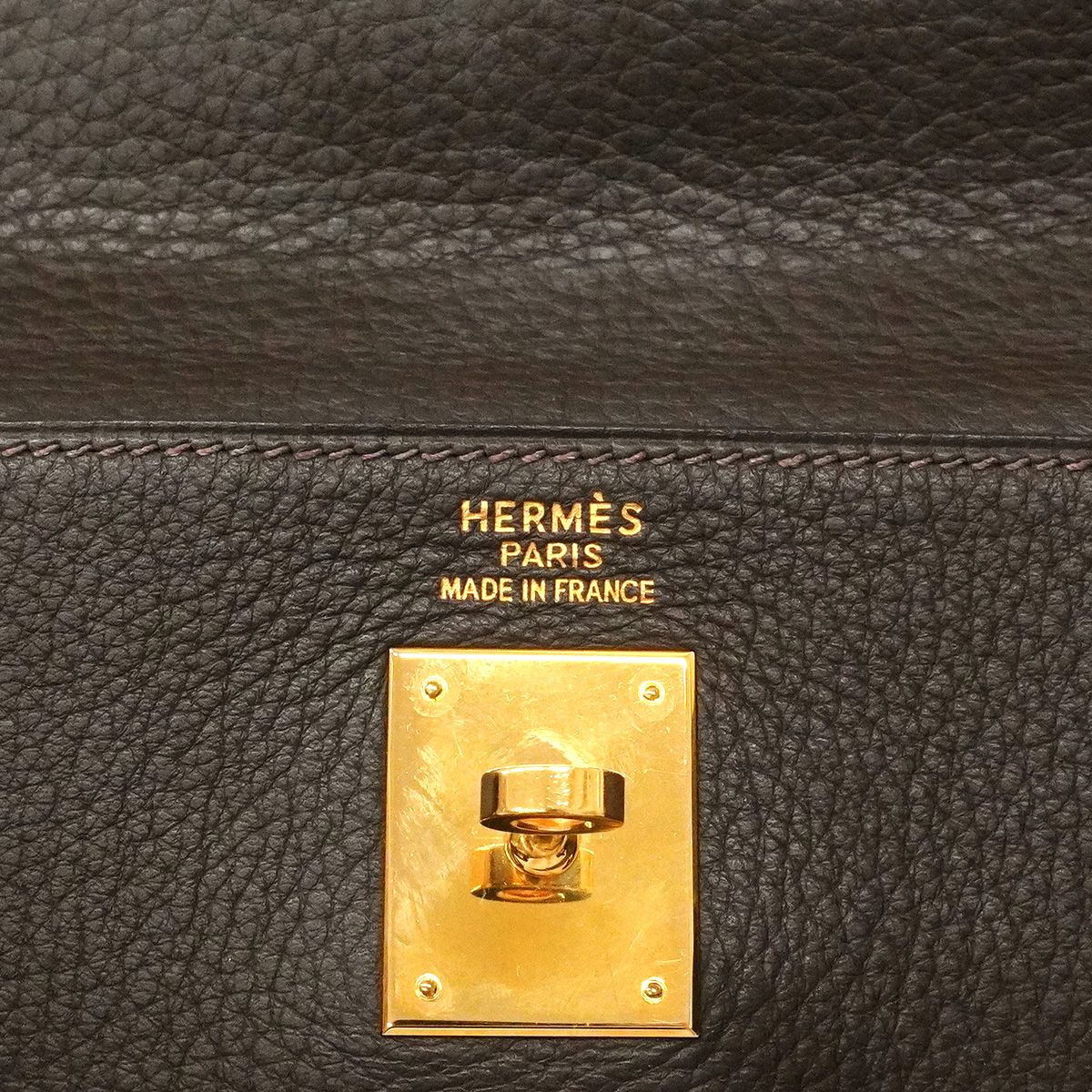 Hermes Handbag Kelly 35 Togo Ebene Gold — view 5