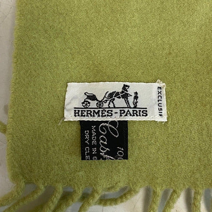 Hermes Cashmere Scarf Green — view 5