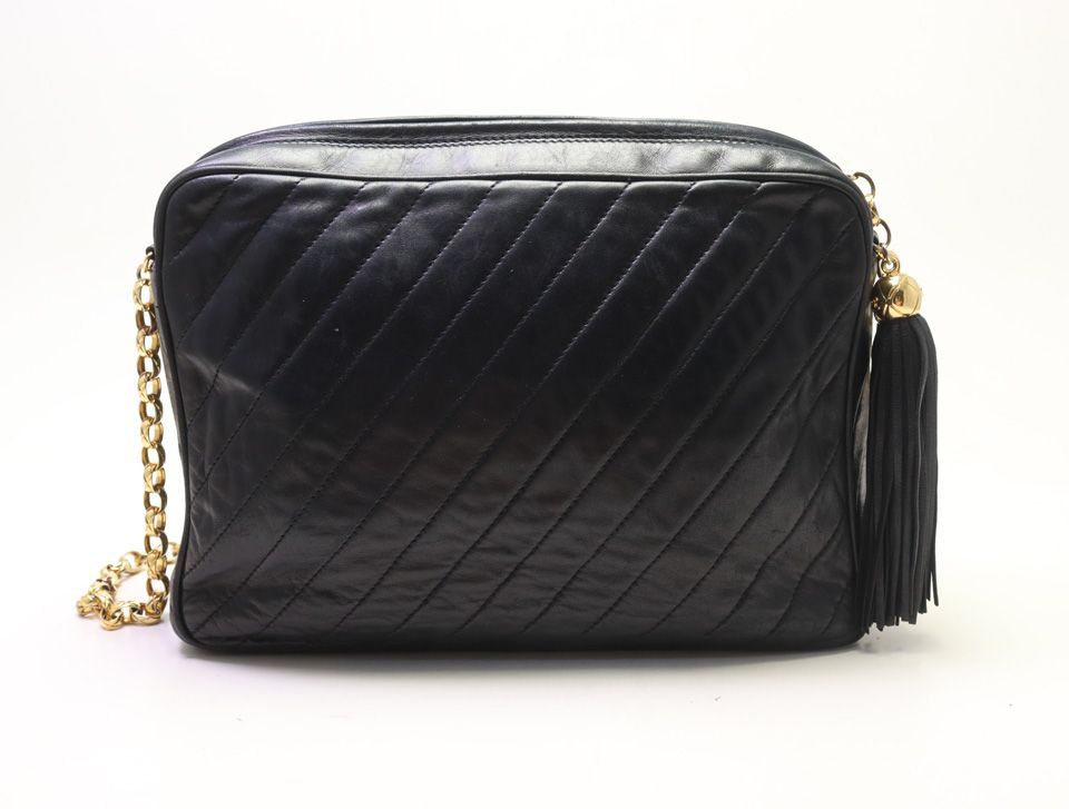 Chanel Quilted Lambskin Chain Shoulder Bag — view 2