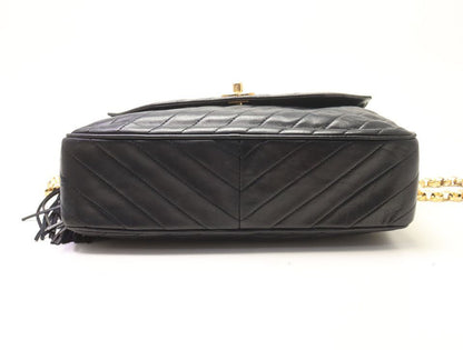 Chanel Quilted Lambskin Chain Shoulder Bag — view 3