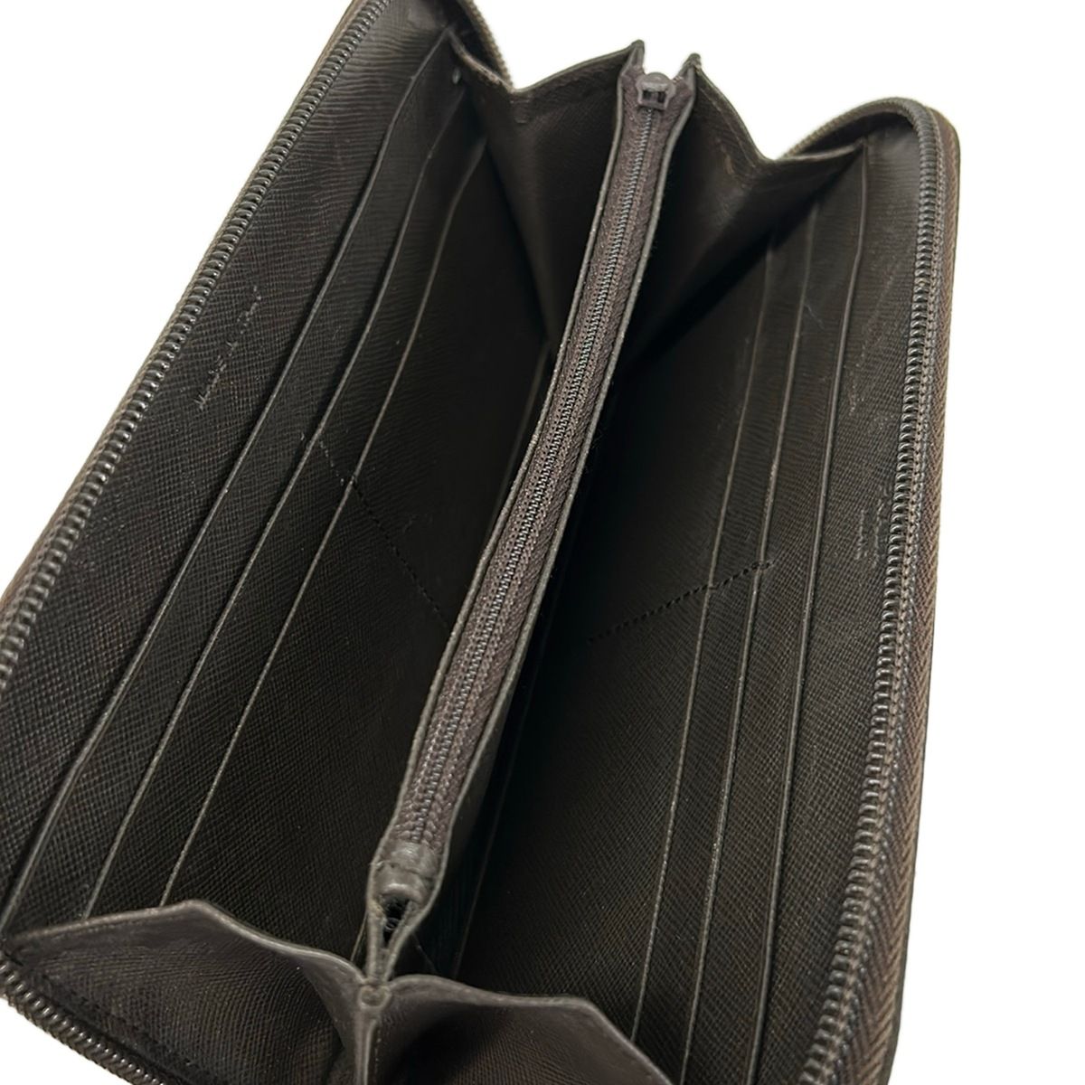 Prada Wallet Dark Khaki Zip Around — view 3