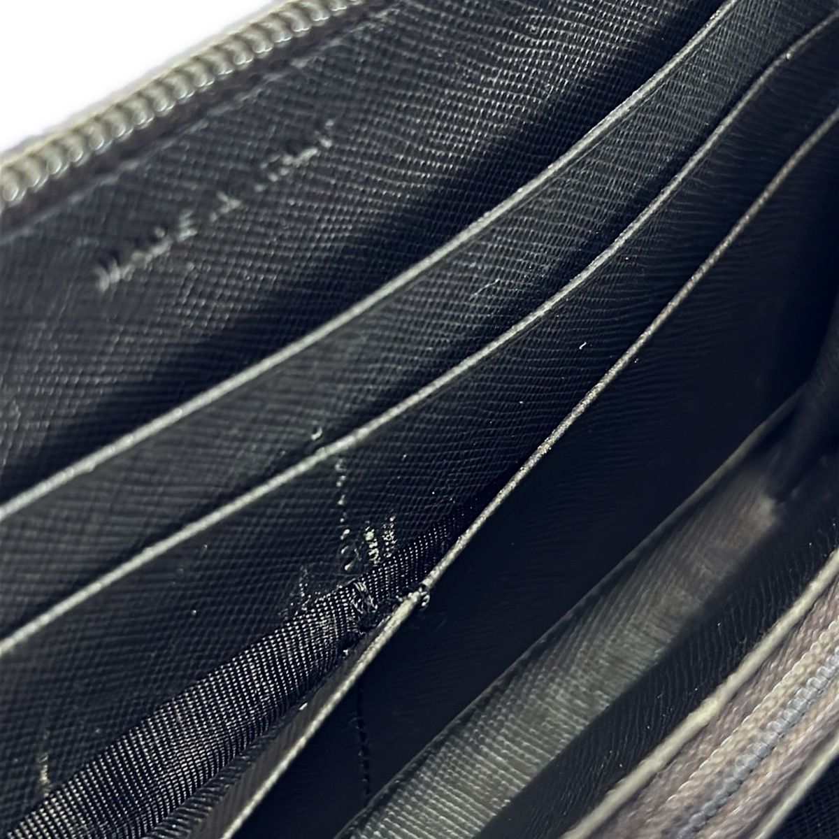 Prada Wallet Dark Khaki Zip Around — view 7