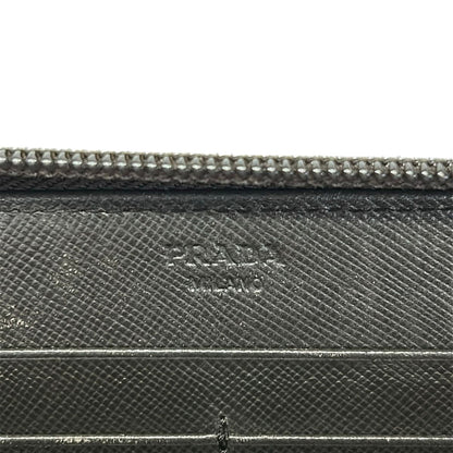 Prada Wallet Dark Khaki Zip Around — view 5