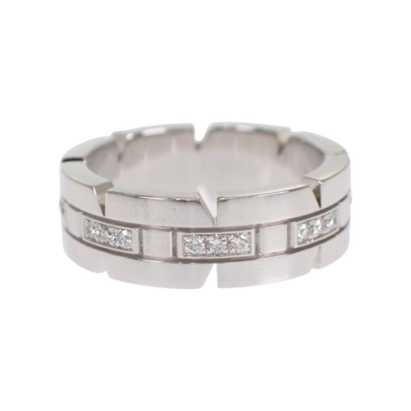 Cartier Tank Francaise Half Diamond Ring 18k White Gold — view 7