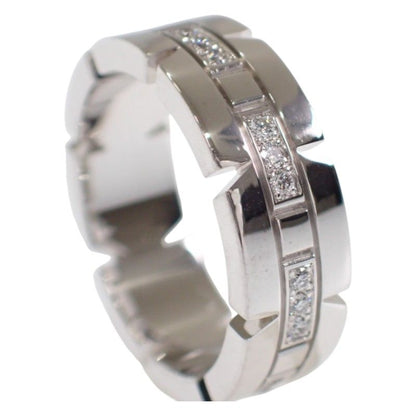Cartier Tank Francaise Half Diamond Ring 18k White Gold — view 5