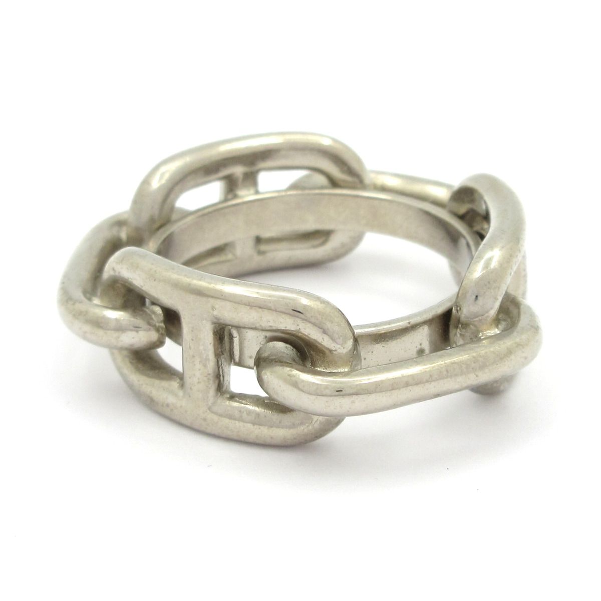 Hermes Scarf Ring Chaine D'ancre Silver — view 3