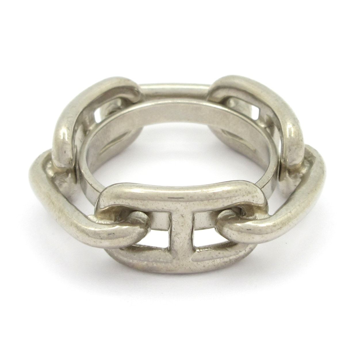 Hermes Scarf Ring Chaine D'ancre Silver