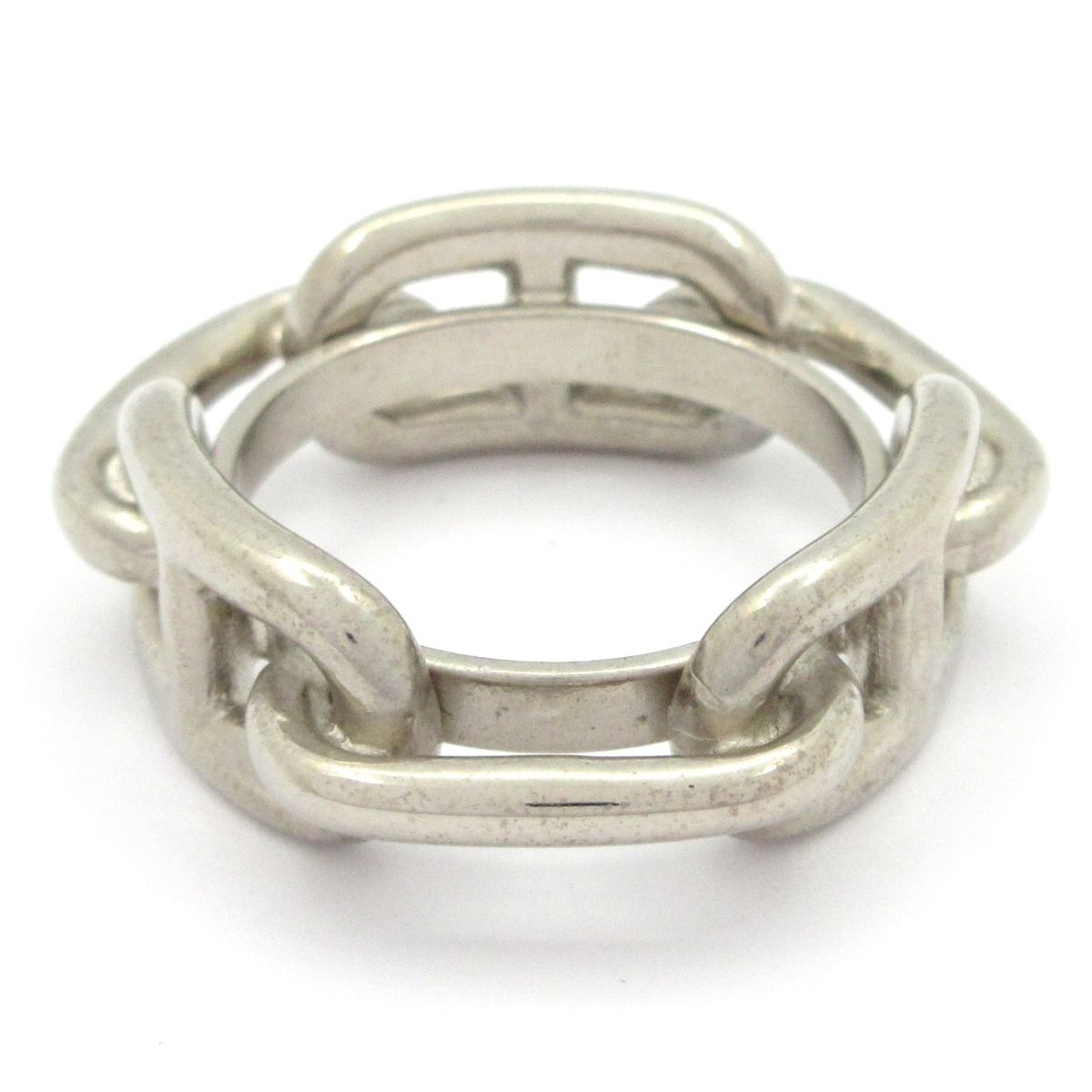 Hermes Scarf Ring Chaine D'ancre Silver — view 2