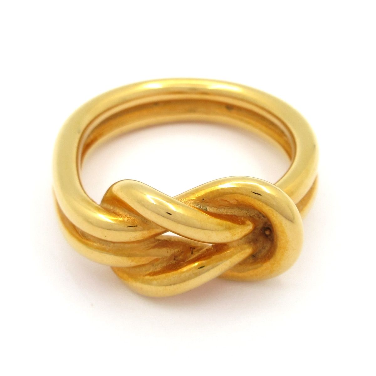 Hermes Scarf Ring Attached Gold