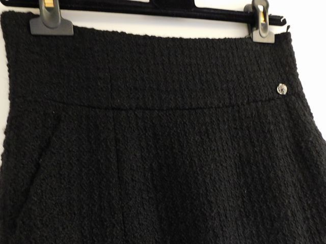 Chanel Skirt Black Tweed 36 — view 2