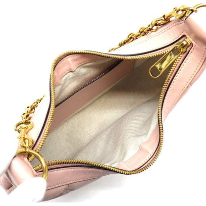 Gucci GG Matelasse Small Shoulder Bag Pink Leather Gold — view 5