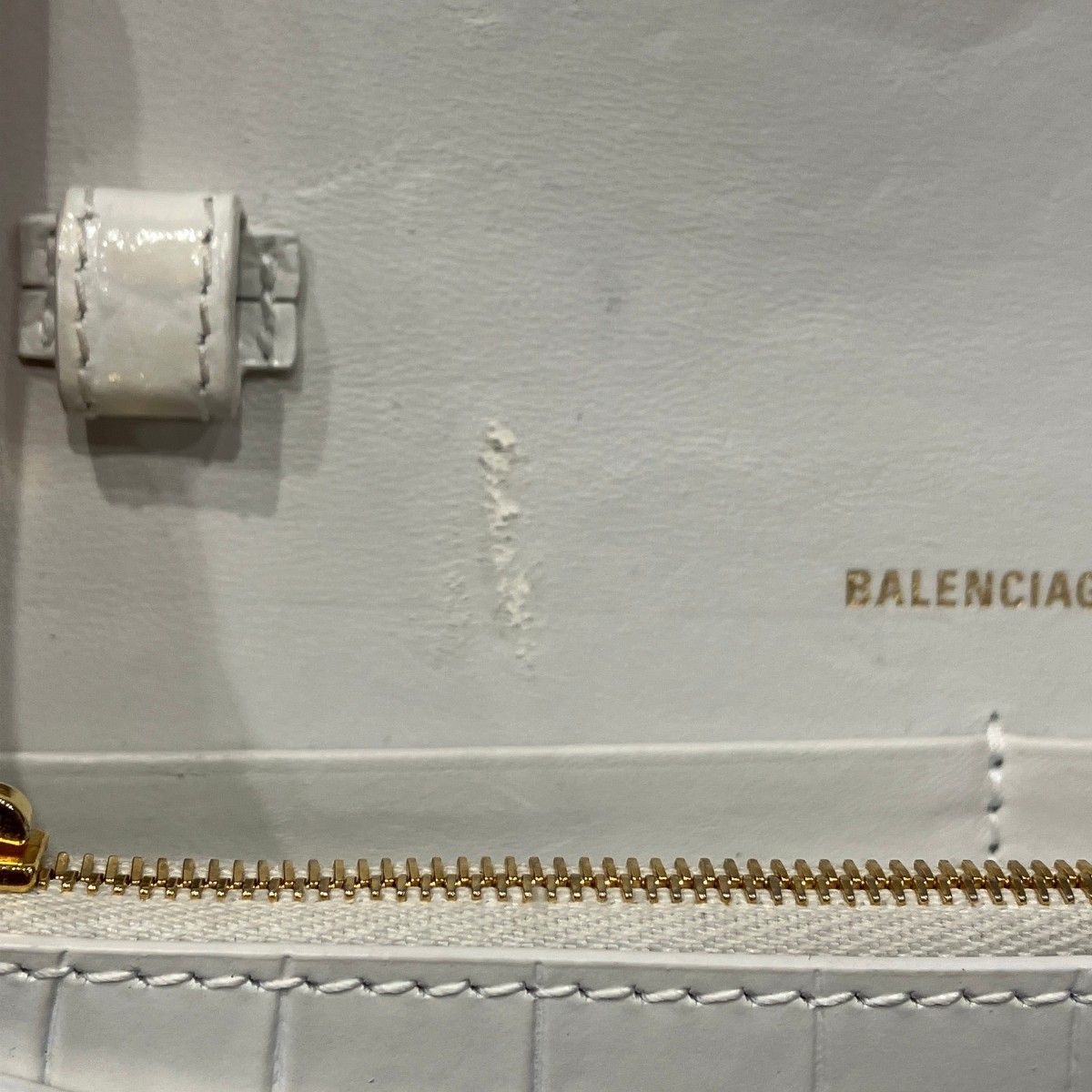 Balenciaga Hourglass Chain Wallet Shoulder Bag Leather — view 7