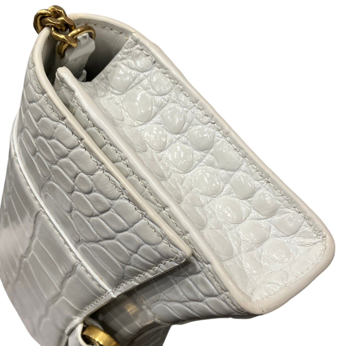 Balenciaga Hourglass Chain Wallet Shoulder Bag Leather — view 8