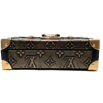 Louis Vuitton Petite Malle Capital Handbag Leather — view 3