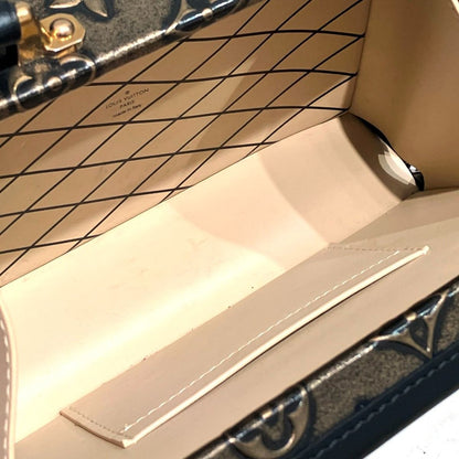 Louis Vuitton Petite Malle Capital Handbag Leather — view 6