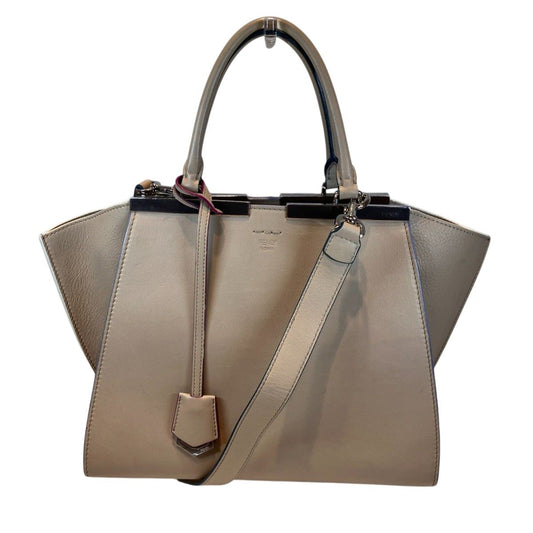 Fendi Handbag Leather Beige