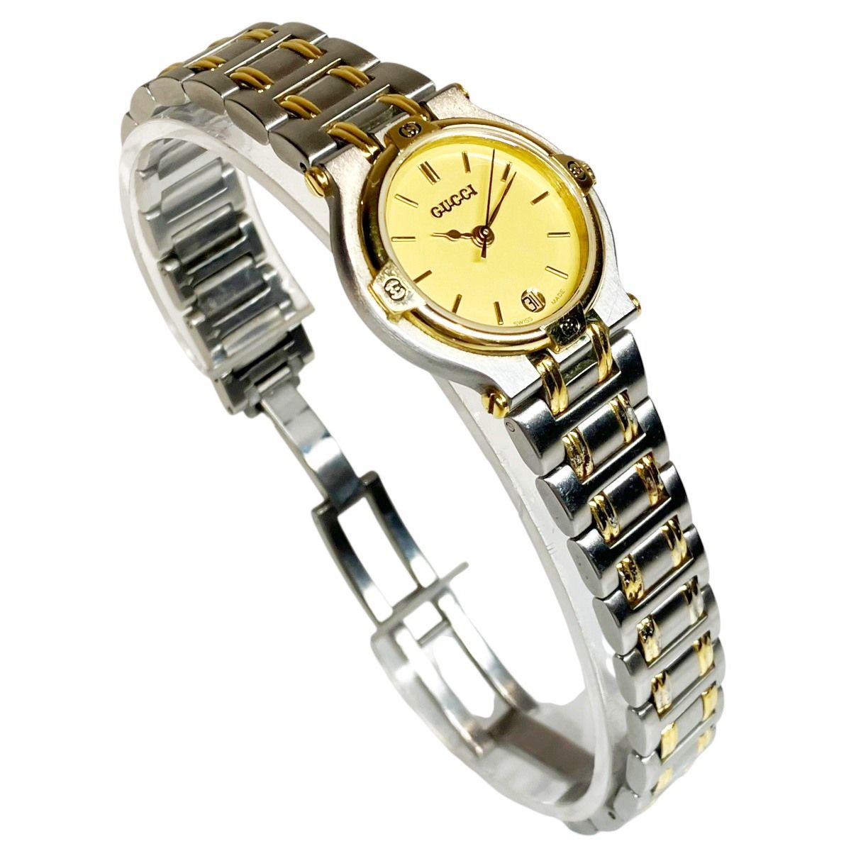 Gucci Watch SS Quartz Gold Dial — view 3