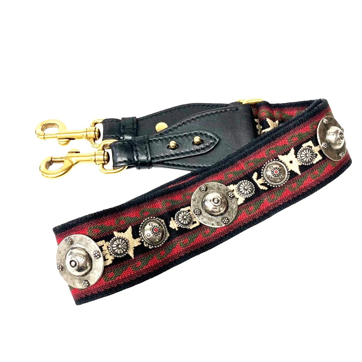 Dior Embroidered Medallion Shoulder Strap Canvas Leather — view 8