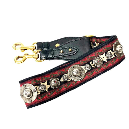 Dior Embroidered Medallion Shoulder Strap Canvas Leather — view 8