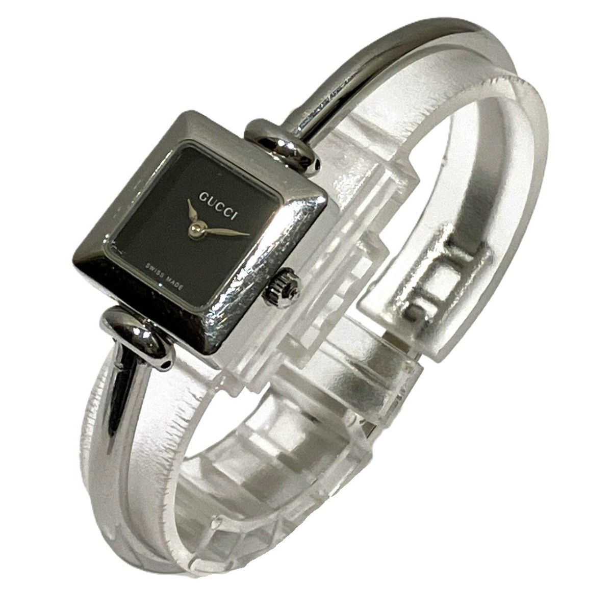 Gucci Bangle Watch SS Quartz Black Dial — view 2
