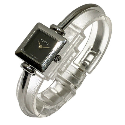 Gucci Bangle Watch SS Quartz Black Dial — view 2