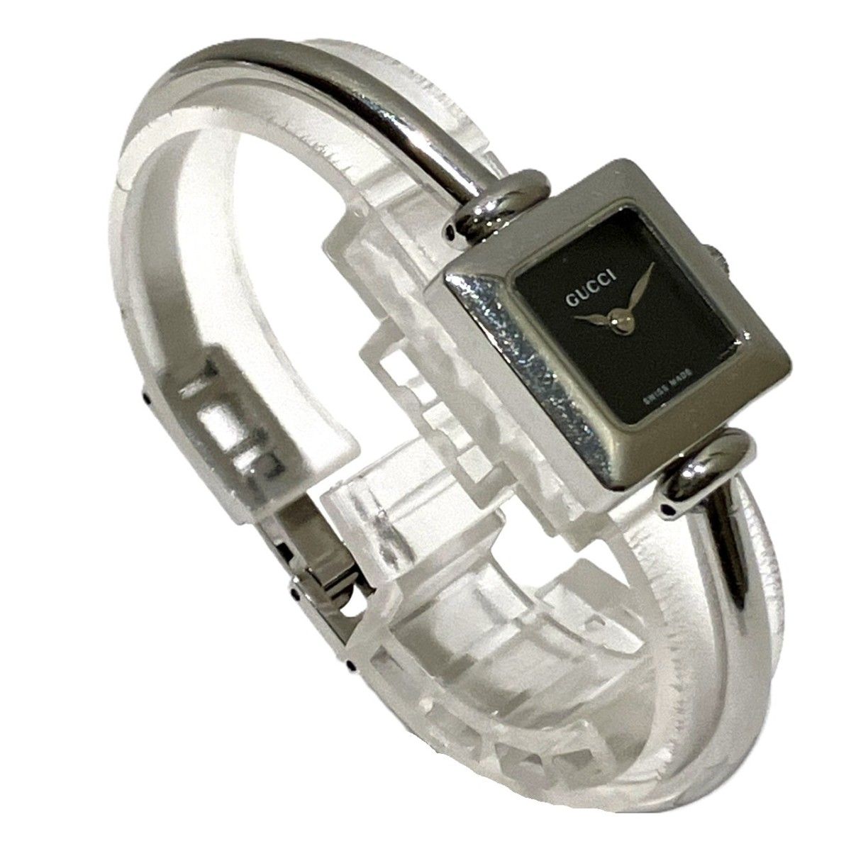 Gucci Bangle Watch SS Quartz Black Dial — view 3
