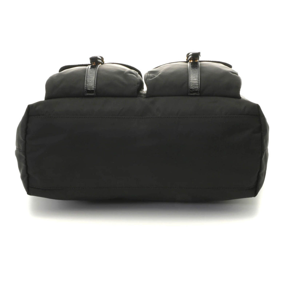 Prada Shopping Tote Black Nylon Patent — view 3