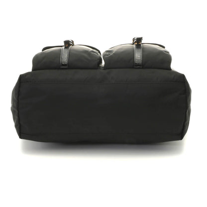 Prada Shopping Tote Black Nylon Patent — view 3