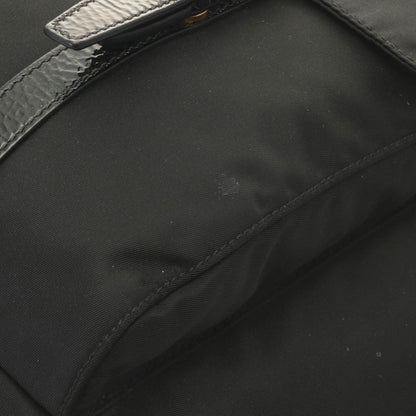Prada Shopping Tote Black Nylon Patent — view 6