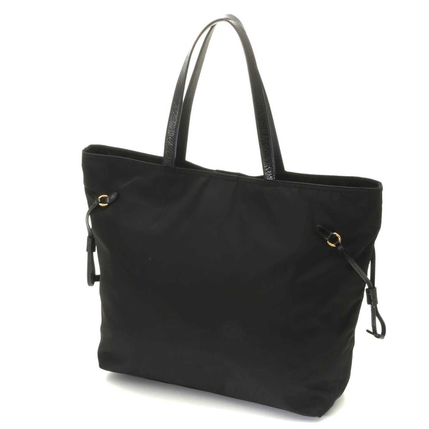Prada Shopping Tote Black Nylon Patent — view 2