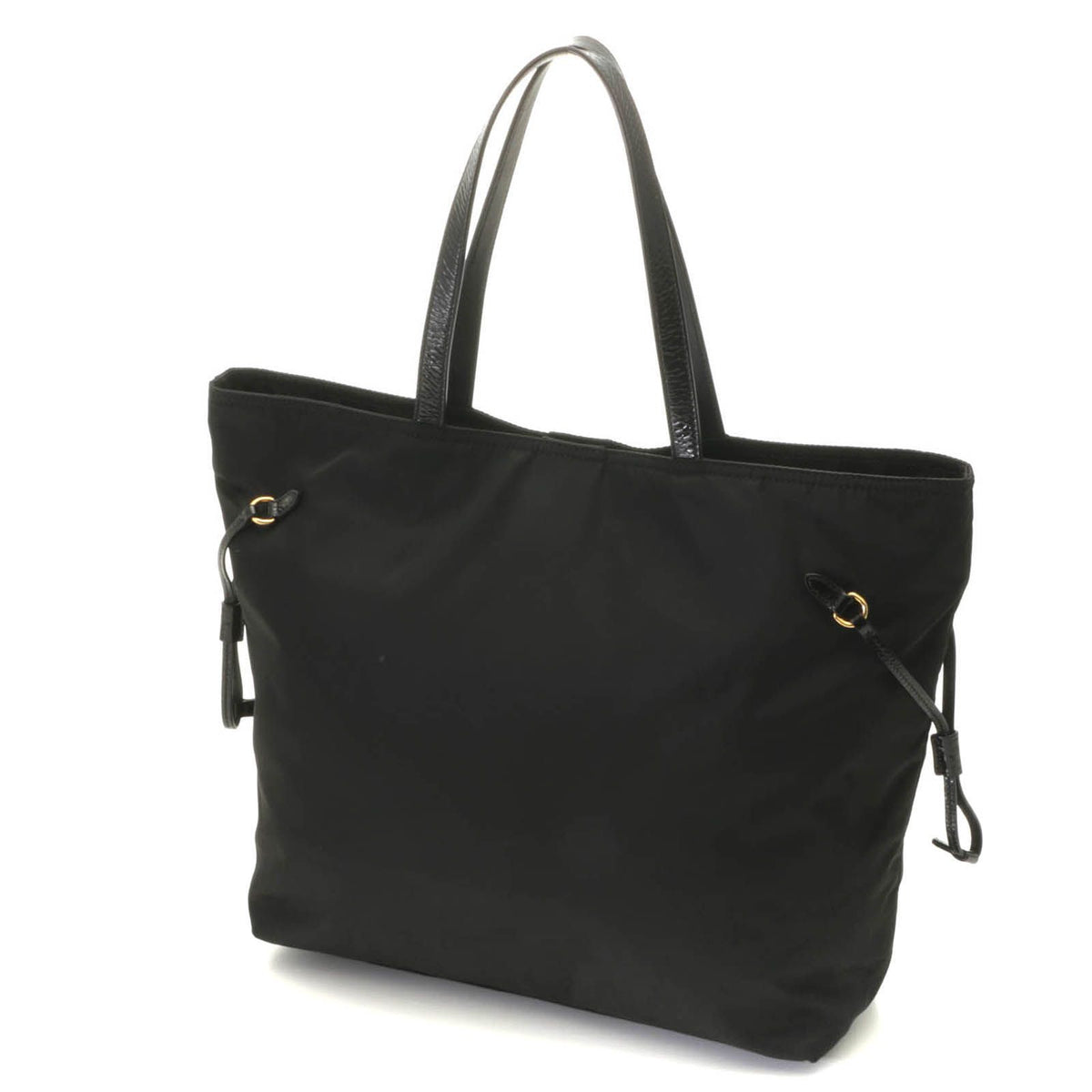 Prada Shopping Tote Black Nylon Patent — view 2