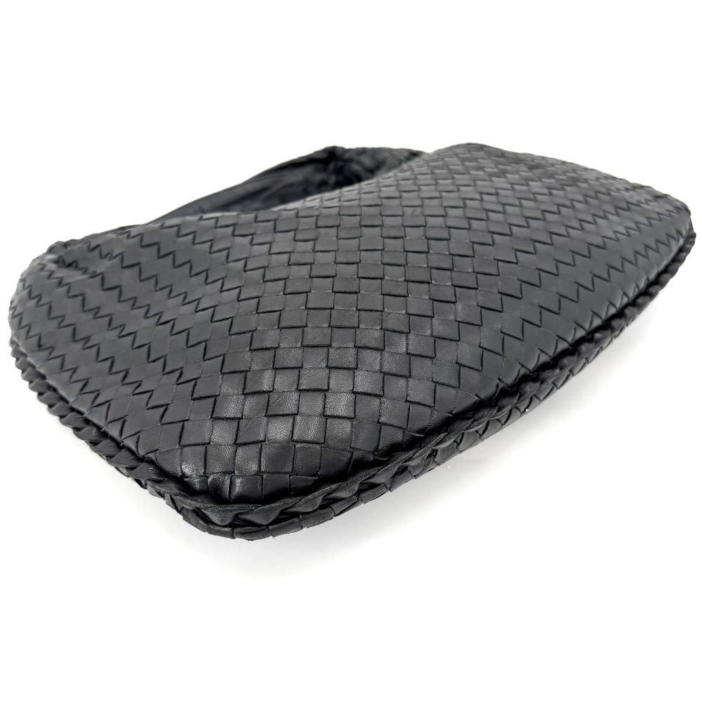 Bottega Veneta Handbag Intrecciato One Leather Black Gold — view 3