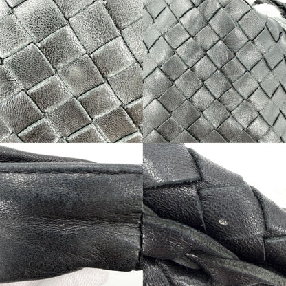 Bottega Veneta Handbag Intrecciato One Leather Black Gold — view 7